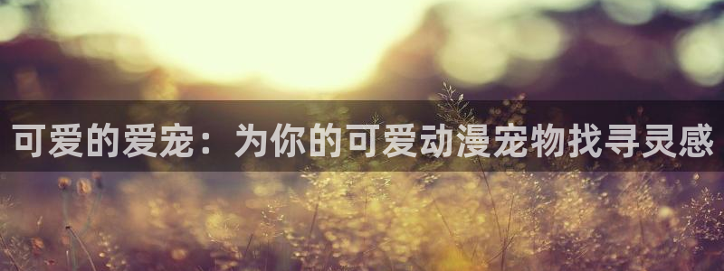 动漫 里番：可爱的爱宠：为你的可爱动漫宠物找寻灵感